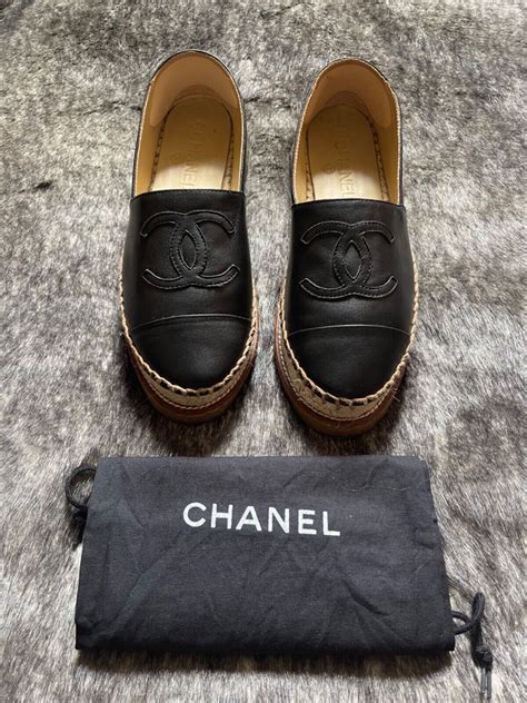 chanel lambskin espadrilles replica|authentic chanel espadrilles for sale.